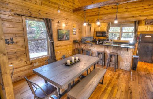 Helen House | Riverside Retreat: Pet-Friendly Cabin with Hot Tub near Helen
