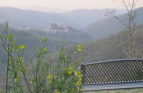 Rocca Sinibalda Villa | Elegant Casale Sabina Valley with Ocean View & Private Pool