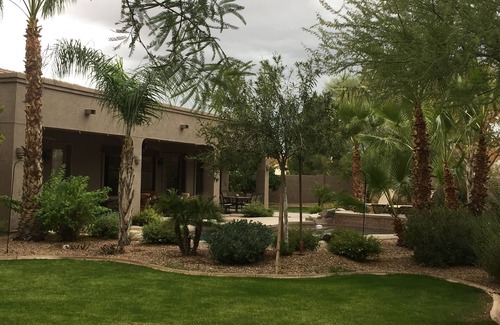 Melody Ranch House | Elegant Custom Home with Heated Pool Near Superstition Springs