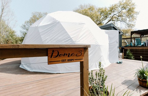 Burton House | Elegant Dome Retreat for 4 with Pool & Spa Near Round Top