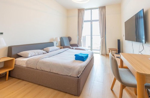 Jebel Ali Apartment | Charming Studio Steps from Metro with Pool & Gym Access