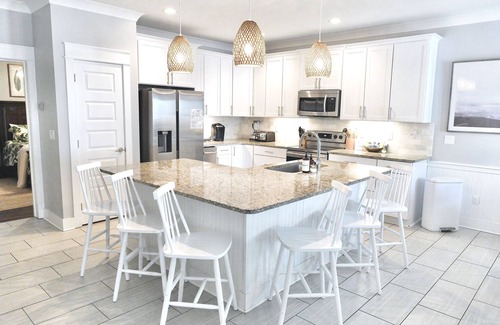 Villages of Crystal Beach House | Designer Beach Retreat with Pool & Kid-Friendly Amenities