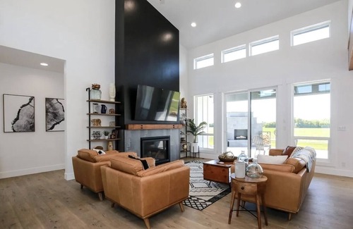 Payette House | Luxury Farmhouse on 50 acres with a pond and private beach in the backyard. Wow