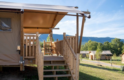 Luray RV Rental | Pet-Friendly Glamping Tents at Luray Riverfront Resort