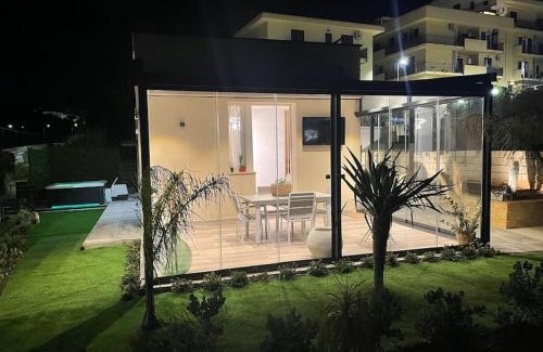 Casteldaccia Villa | Elegant A Casuzza with Jacuzzi Steps from the Sea