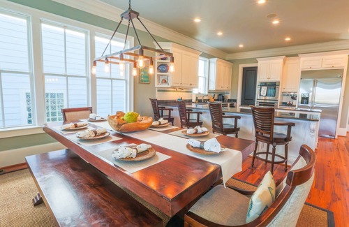 Ocean Point House | Elegant Home Steps from Beach with Pool & Hot Tub Access