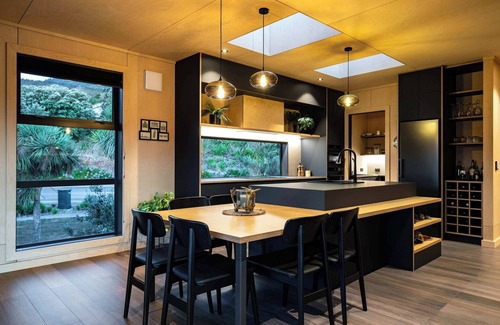 Waikawa Bay House | Luxury Home with Ocean & Native Bush Views
