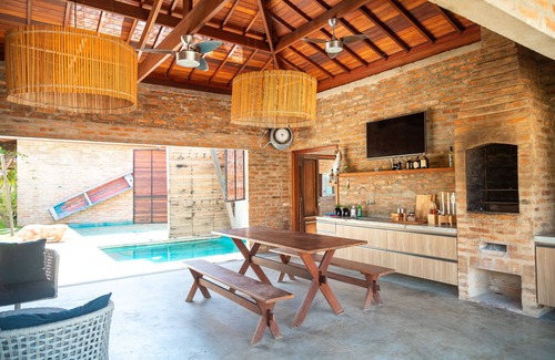 Barra de Sao Miguel House | Elegant Oceanfront Home with Private Pool in Barra de São Miguel