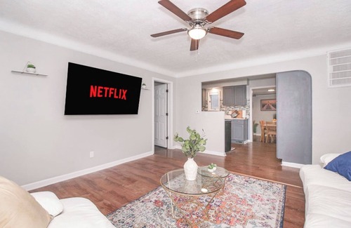 Cleveland House | Serene Escape with Fenced Yard & Spa Near Airport