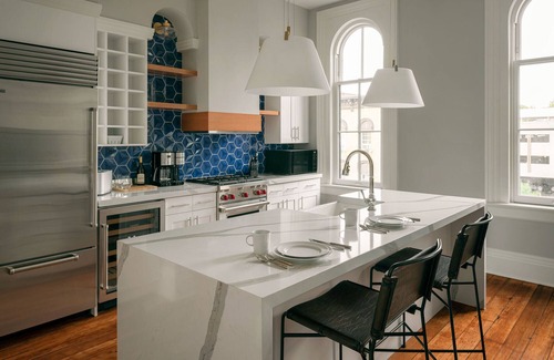 Janesville Apartment | Stylish Loft with Kitchen in Downtown Janesville - Rated 9.6