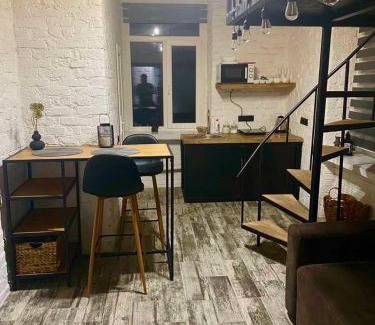 Kamenets-Podol'skiy Apartment | Stylish Loft Retreat: Pet-Friendly with Hot Tub & 9/10 Rating