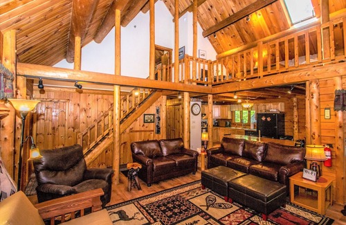Bartlett House | Premier Log Home Near Story Land with Pool & Ocean Views