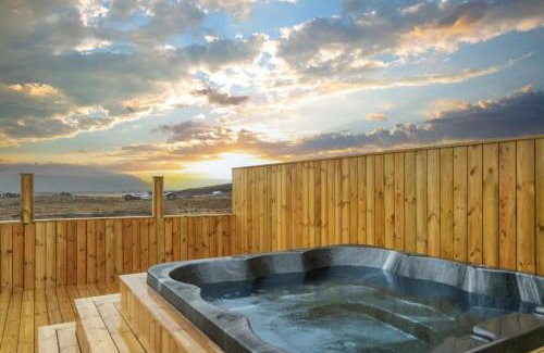 Selfoss House | Experience Venture Vacations: Log Home with Hot Tub Retreat