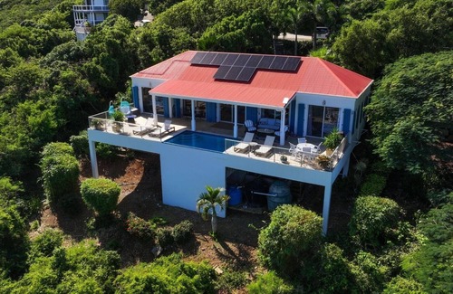 Great Cruz Bay Villa | Luxury Matching King Ensuite with heated private pool