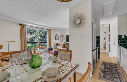 Southeast Calgary Condo | Luxury Midcentury Modern Suite - Remote Worker Focused