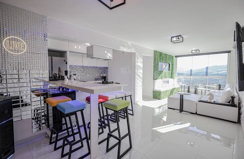 San Cristóbal Condo | Luxury Modern Condo with The Andes Mountains Viewn