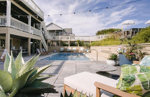 Whalehead Beach House | Oceanfront Bliss at Fairligh: Pool, Beach Access & Views
