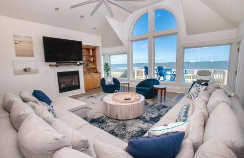 Whalehead Beach House | Oceanfront Bliss at Fairligh: Pool, Beach Access & Views