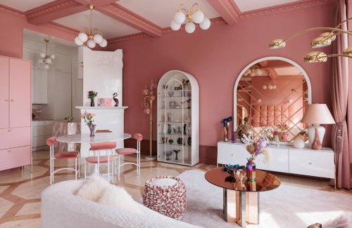 Alppiharju Apartment | Elegant Pink Suite - 4-Star Stay with Perfect Reviews