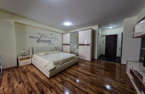 Otopeni Apartment | Elegant Radox Apartment near Bucharest Airport with Pool