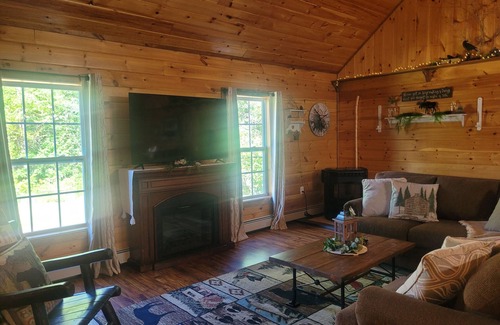 Abbot Cabin | Cozy Riverside Retreat near Moosehead Lake in Abbot, Maine