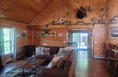 Abbot Cabin | Cozy Riverside Retreat near Moosehead Lake in Abbot, Maine