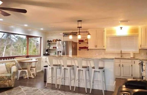 Clarksville House | Exquisite Riverside Retreat with Spa and Hot Tub Access