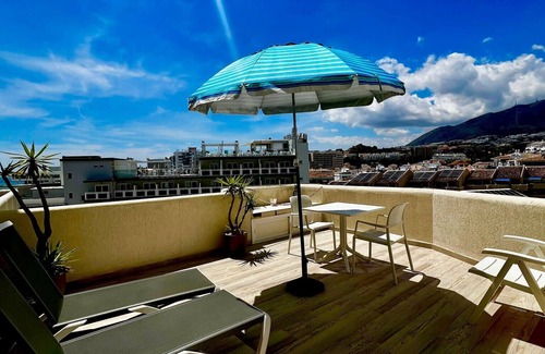 Benalmadena Costa Apartment | Elegant Sea View Apartment with Pool & Two Terraces