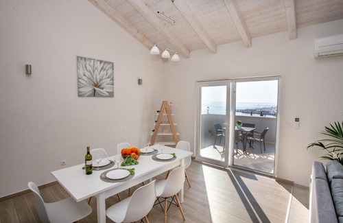 Jesenice Apartment | Oceanfront Retreat: 4-Star Rated Sea View Apartment