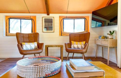 Ingram Other | Luxury Tented Cabin Glamping Escape, with River Access in Ingram, Texas