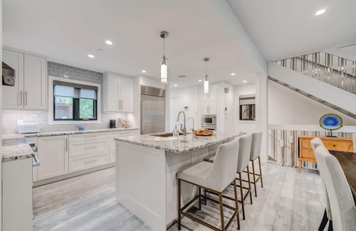 Southwest Calgary House | Elegant Townhouse with Scenic Patio and Elevator Access