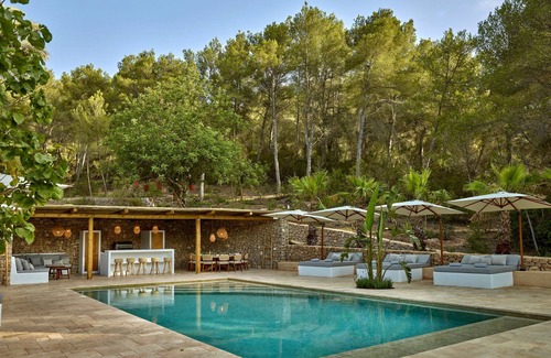 Santa Eulalia del Rio Villa | Elegant Villa Ibiza with Heated Pool & Yoga Deck Awaits