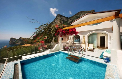 Nerano Villa | Elegant Villa Ariadne: Private Pool, Jacuzzi & Ocean Views