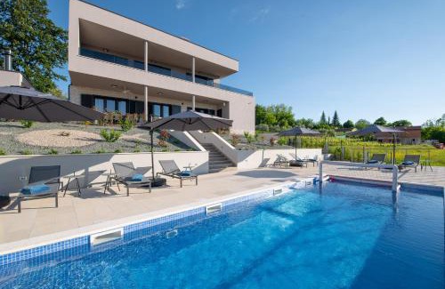 Sveta Nedelja Villa | Elegant Villa Callista: Garden Oasis with Heated Pool