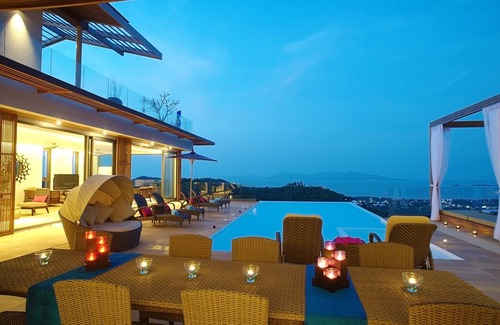 Bophut Villa | Seaside Villa Crystal Blue: 4-Star Oceanfront Bliss