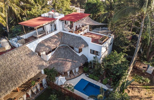 Brisas de Zicatela Villa | Elegant Villa El Capricho: Ocean View & Pool Access