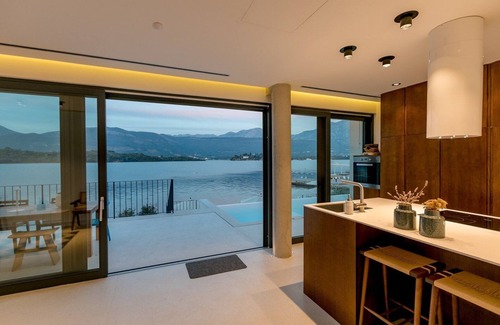 Tivat Villa | Private Beach Villa in a Serene Bay with Pool Access