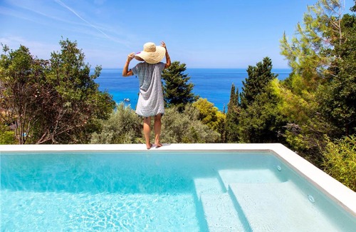 Agios Nikitas Villa | Elegant Villa in Agios Nikitas with Ocean View & Pool