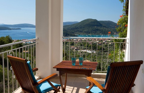 Nidri Villa | Experience Villa Dahlia: Oceanfront Retreat with Private Pool