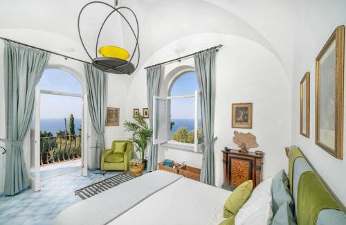 Anacapri Villa | Elegant Villa Zaffiro: Pool, Garden & Oceanfront Bliss