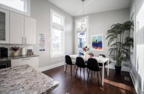 Fountain Square House | Relaxing King Suite with Soak Tub & Backyard Oasis
