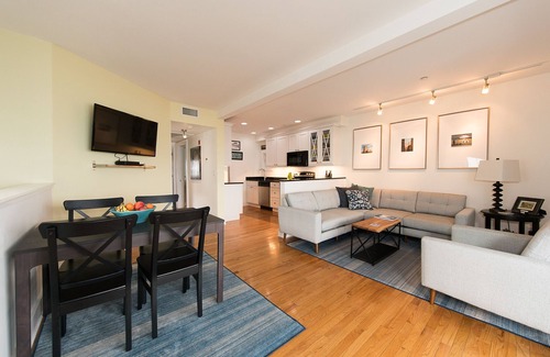 Commercial Street Condo | Serene Waterfront Retreat in Gallery District with Ocean View