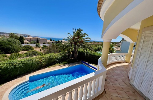 Praia da Luz Villa | Ocean View Retreat in Lagos with Pool & BBQ Amenities
