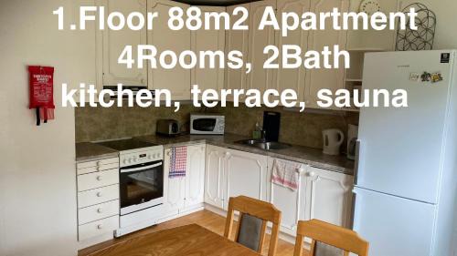 Mantyharju Apartment | Cozy Mäntyharju Keskus: Kitchen Suites with Ocean Views