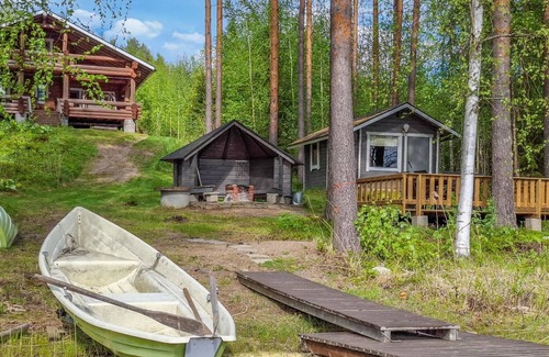 Juva House | Relax at Mäntyrinne by Interhome with Lake Views & Spa