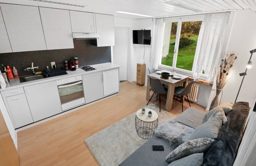Leukerbad Apartment | Inviting Apartment with Sauna & Pet-Friendly Amenities