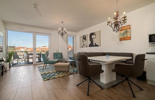 Muritz Apartment | Müritz Utkiek - Apartment mit Seeblick & Balkon in der Hafenresidenz
