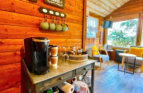 Dripping Springs Cabin | Enchanting Treehouse Suite with Pool & Hill Country Views