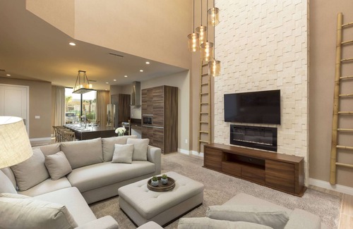 Reunion Hotel | Relax at Magic Village Views with Pool & Spa Amenities