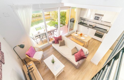 Los Canos de Meca Apartment | Beautiful Renovated Duplex with Pool and Ocean View